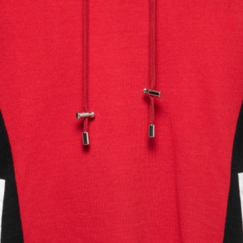 Balmain Sweat en coton matelassé rouge XS en vente 1