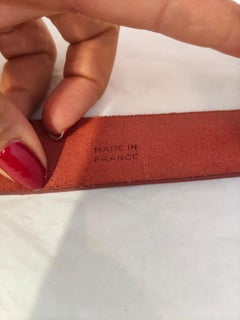 Cintura Balmain in pelle rossa, argento e hardware in tonalità oro
