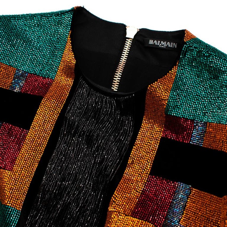 knee length dresses for ladies Balmain Off The Shoulder Knit Mini Dress
