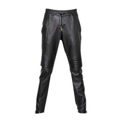 Balmain Runway Leather Trouser Pants