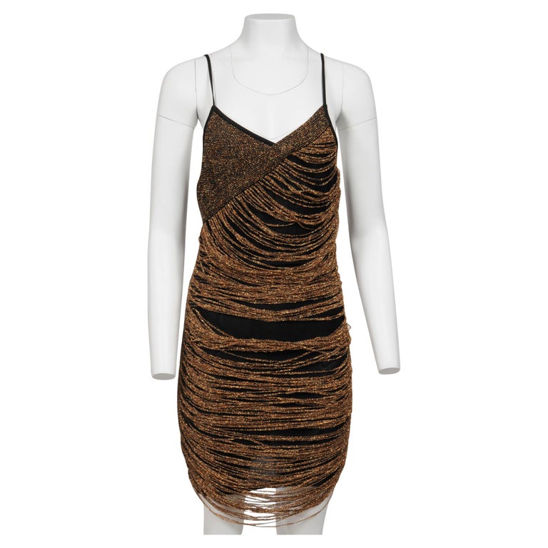 balmain gold and black dress Balmain