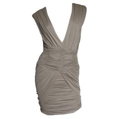 Balmain Runway Silk Ruched Dress