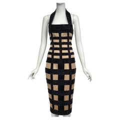 Balmain - Vestito con perline a finestra P/E 2015 NWT (Sz: 36 Fr)