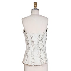 Balmain Safety Pin Adourned Leather Bustier, Spring 2011
