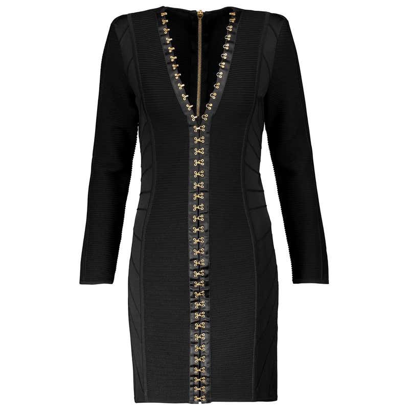 Balmain Crystal-Embellished Wrap Jersey Gown For Sale at 1stDibs ...