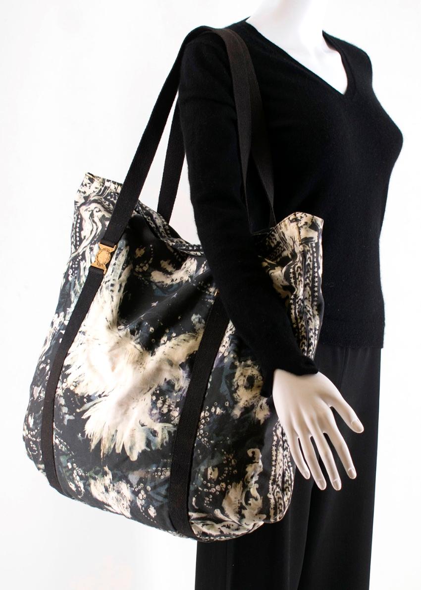 Black Balmain Sea Shade Beach Tote Bag