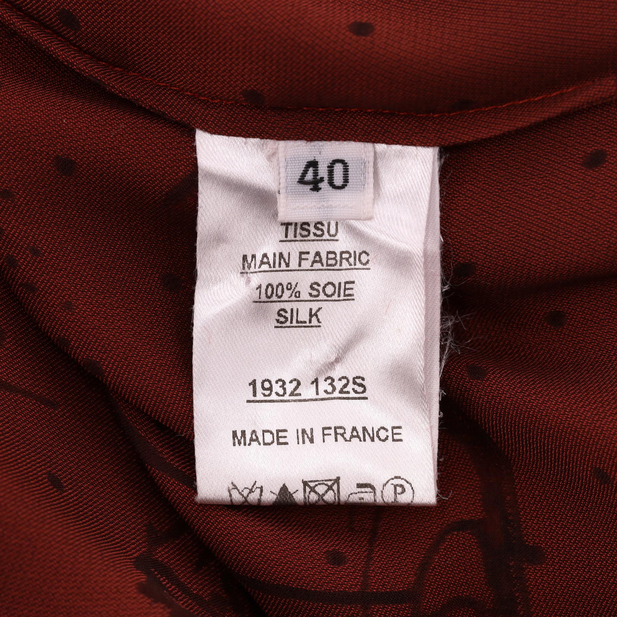 Camicia stampata in seta Balmain in vendita 2