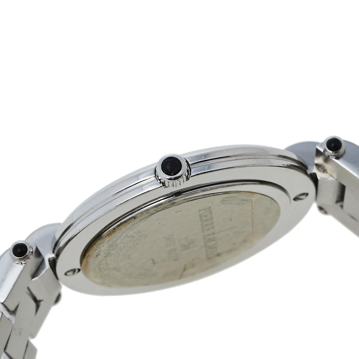 Balmain Silver Stainless Steel 2101 Quartz Women's Wristwatch 35 mm In Good Condition In Dubai, Al Qouz 2