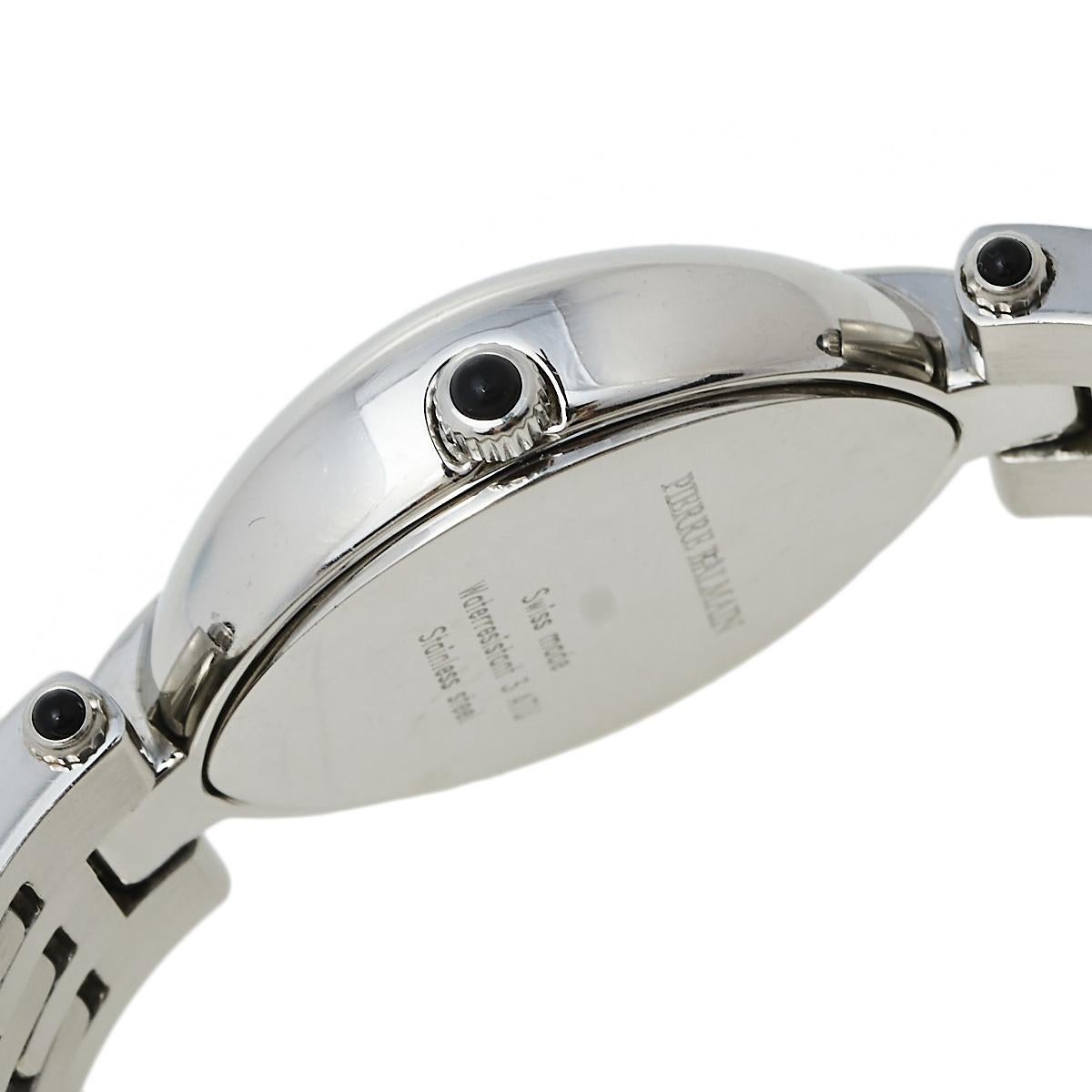 balmain silver watch