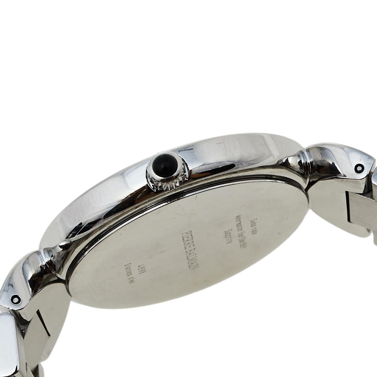 Contemporary Balmain Silver Two-Tone Stainless Steel Lady II 4898 Women's Wristwatch 32 mm