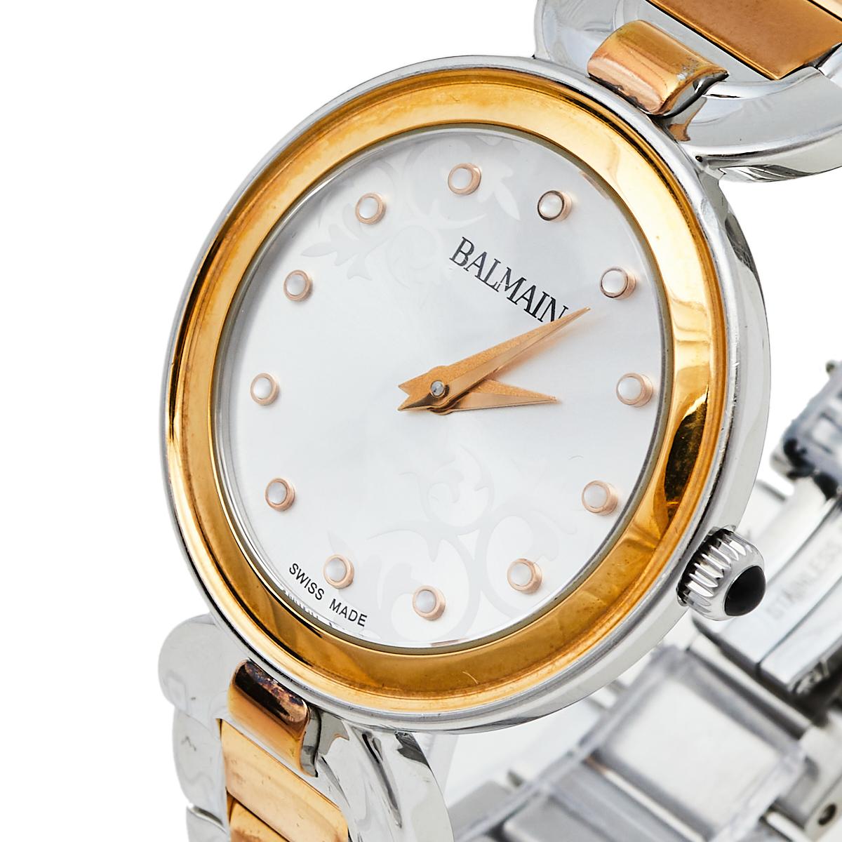 Balmain Silver Two-Tone Stainless Steel Lady II 4898 Women's Wristwatch 32 mm 2