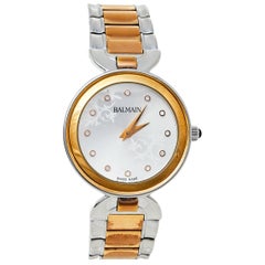 Balmain Acier inoxydable bicolore argenté Lady II 4898 Montre-bracelet pour femme 32 mm