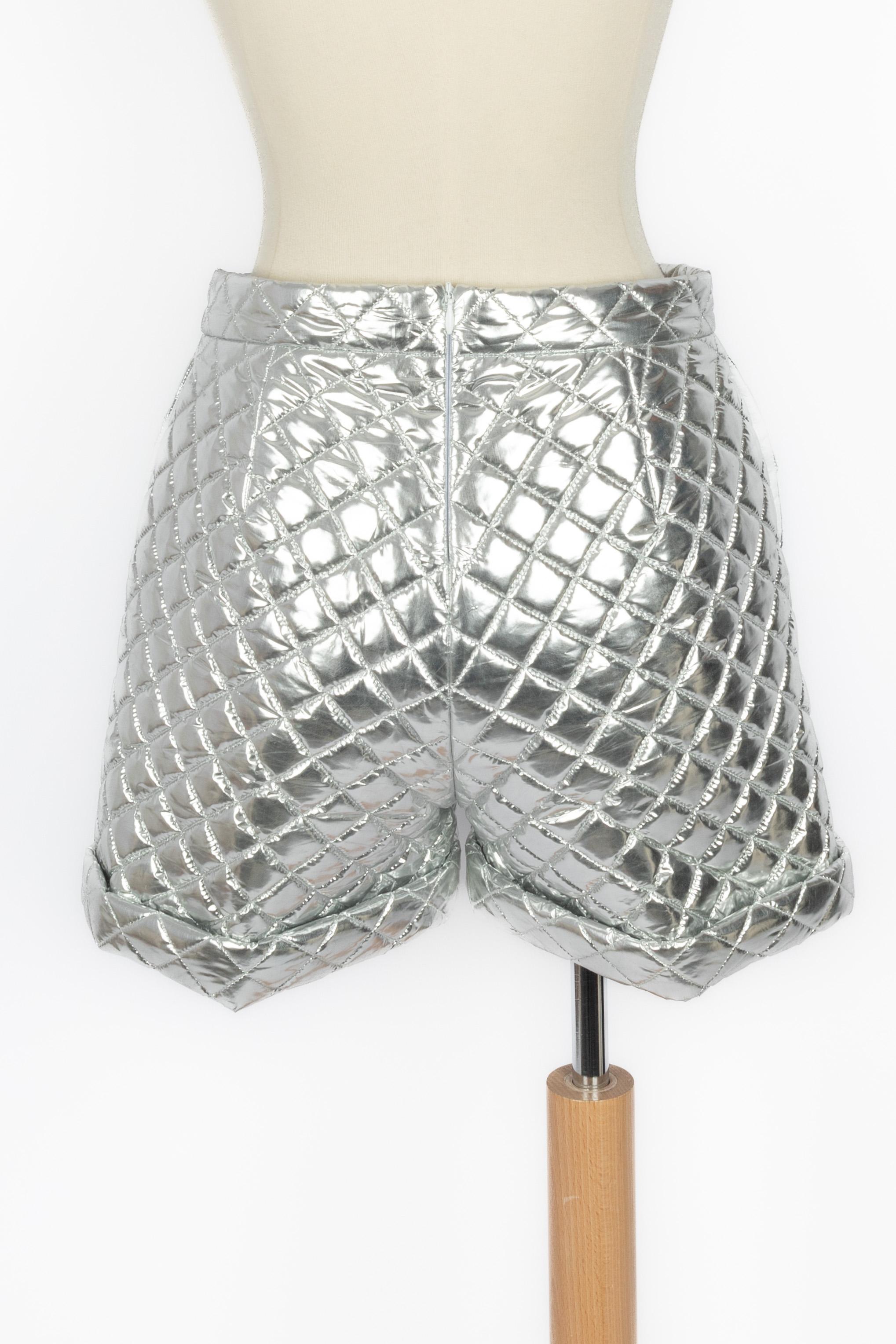 Short argenté Balmain en vente 3