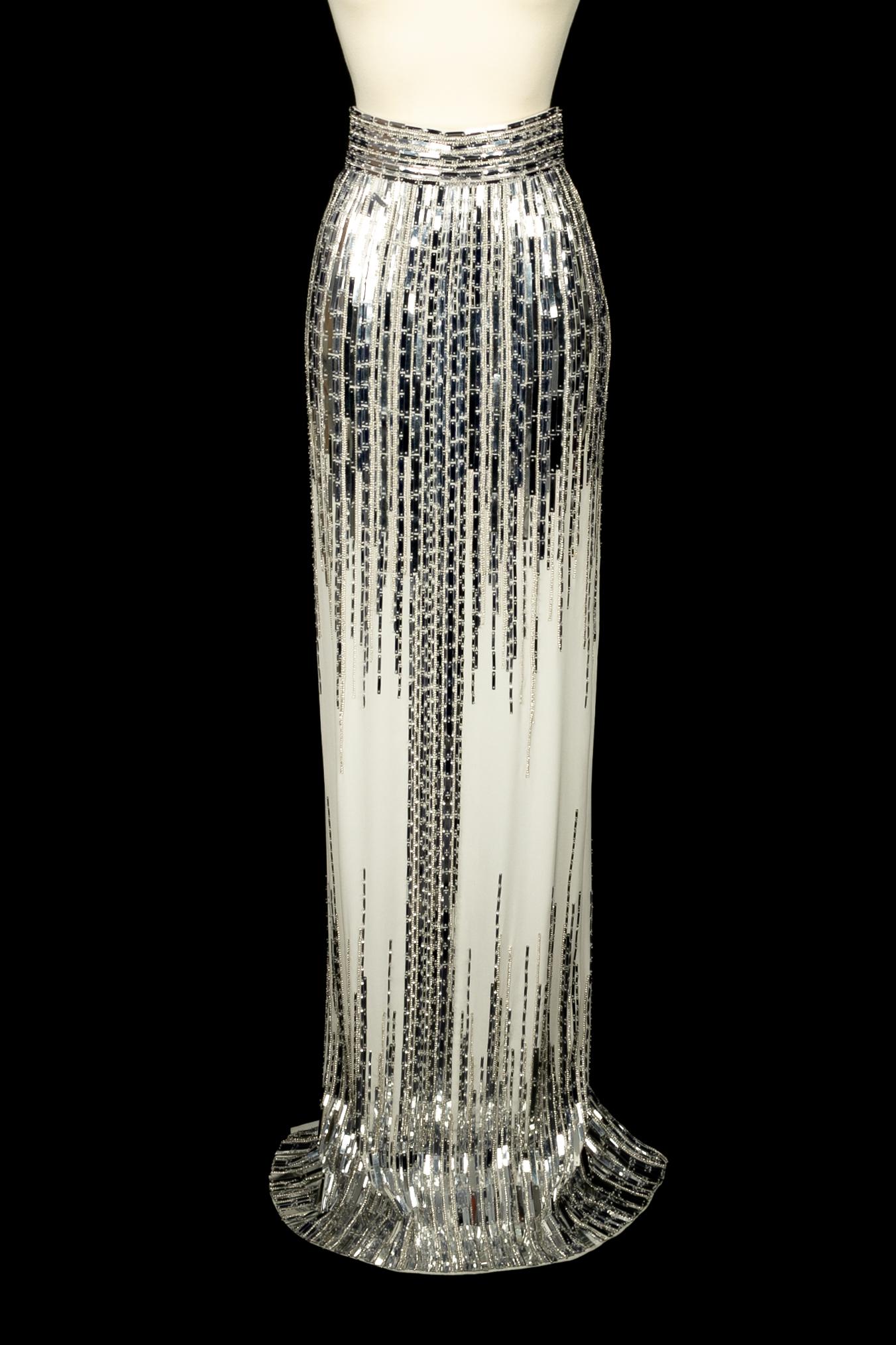 Women's Balmain silvery skirt 2020 For Sale