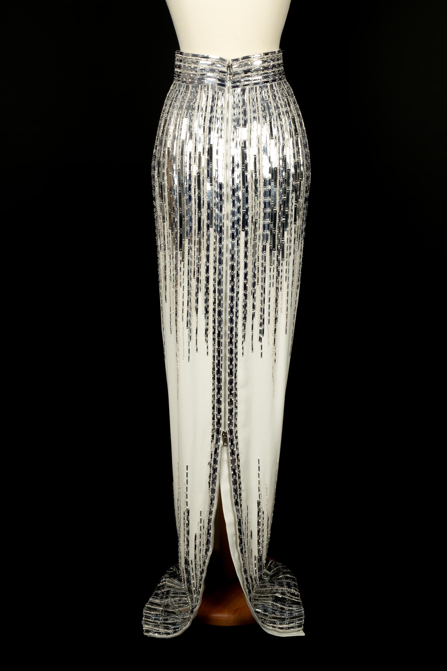 Balmain silvery skirt 2020 For Sale 2