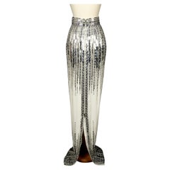 Gonna argentata Balmain 2020