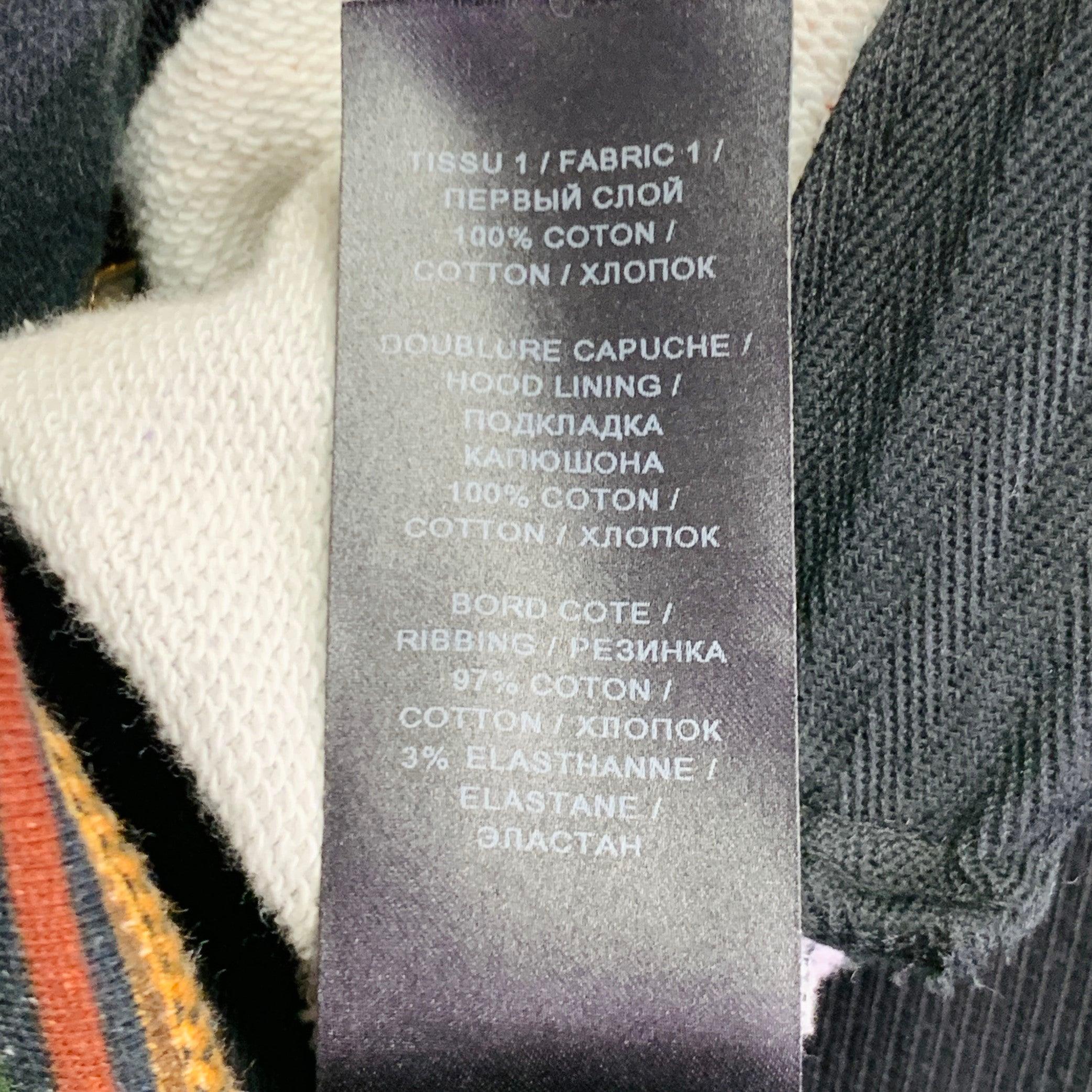 BALMAIN Größe M Schwarz Zodiac Pferd Druck Multi Farbe Astrologie Baumwolle Sweatshirt mit Kapuze im Angebot 5