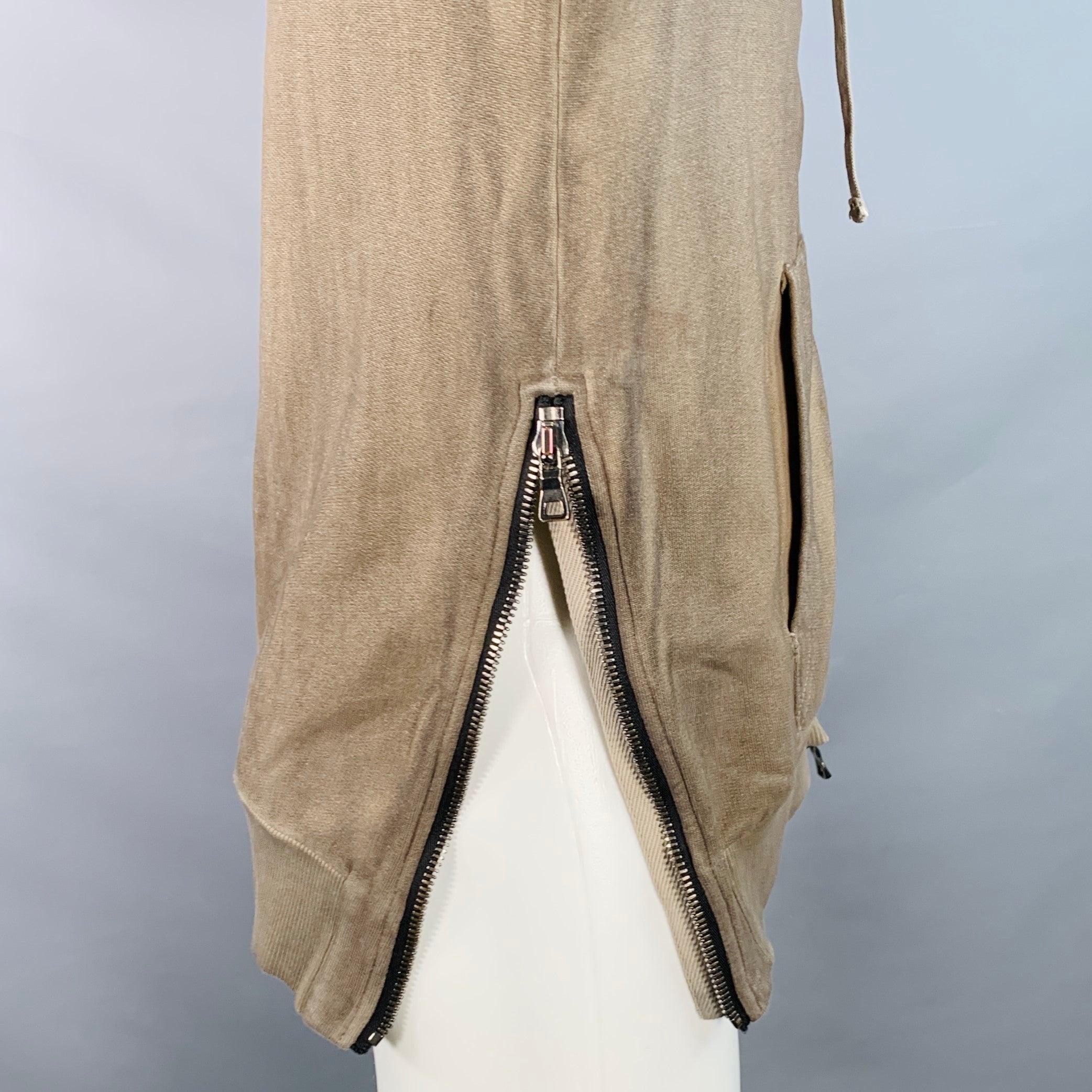 BALMAIN Talla M Gris Oliva Algodón Sudadera Con Capucha Envejecida en Bueno estado para la venta en San Francisco, CA