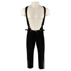 BALMAIN - Pantalon « Jodhpurs » en coton noir, taille S