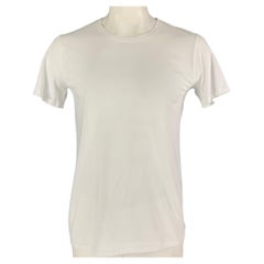 BALMAIN Size XL White Cotton T-shirt