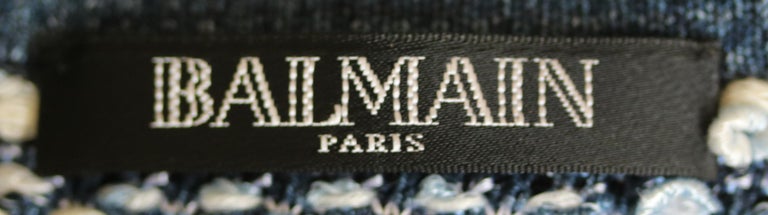 Balmain Stretch-Knit Mini Dress For Sale at 1stDibs