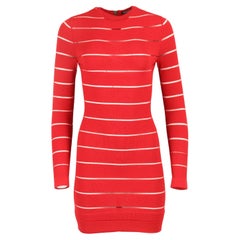 Balmain Stretch Knit Mini Dress Fr 36 Uk 8