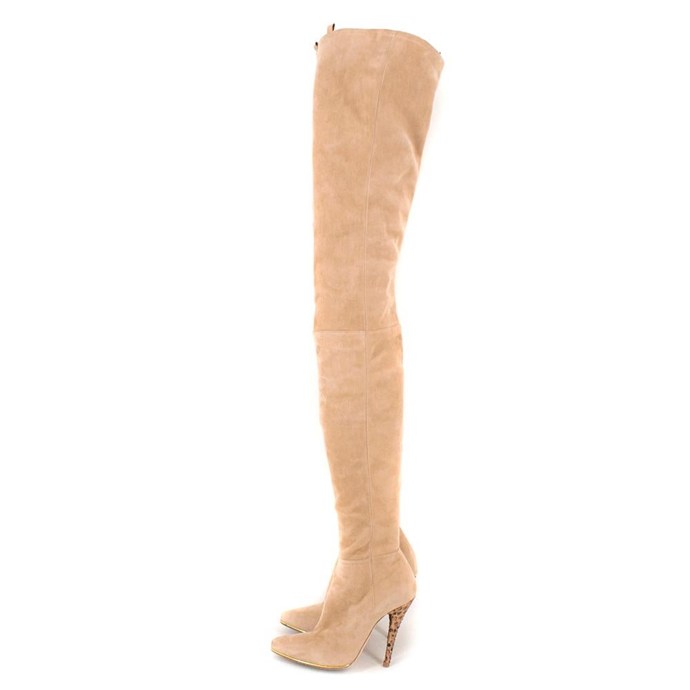 balmain thigh high boots