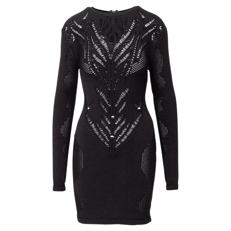 can pear shaped body wear bodycon dress BALMAIN WOMEN Houndstooth Short Dress  MAISONDEFASHION.COM