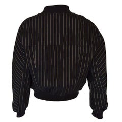 Balmain Striped Cotton Teddy Jacket