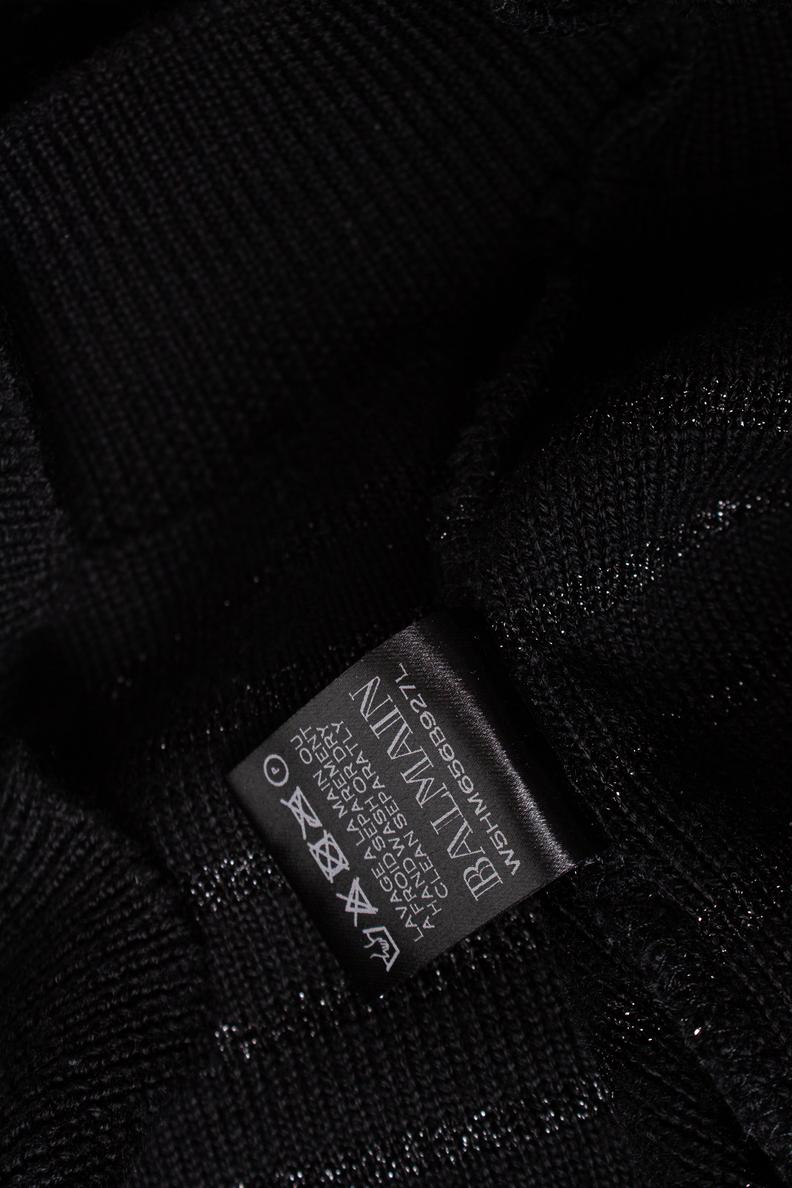 Balmain, Col roulé en lurex rayé en vente 2