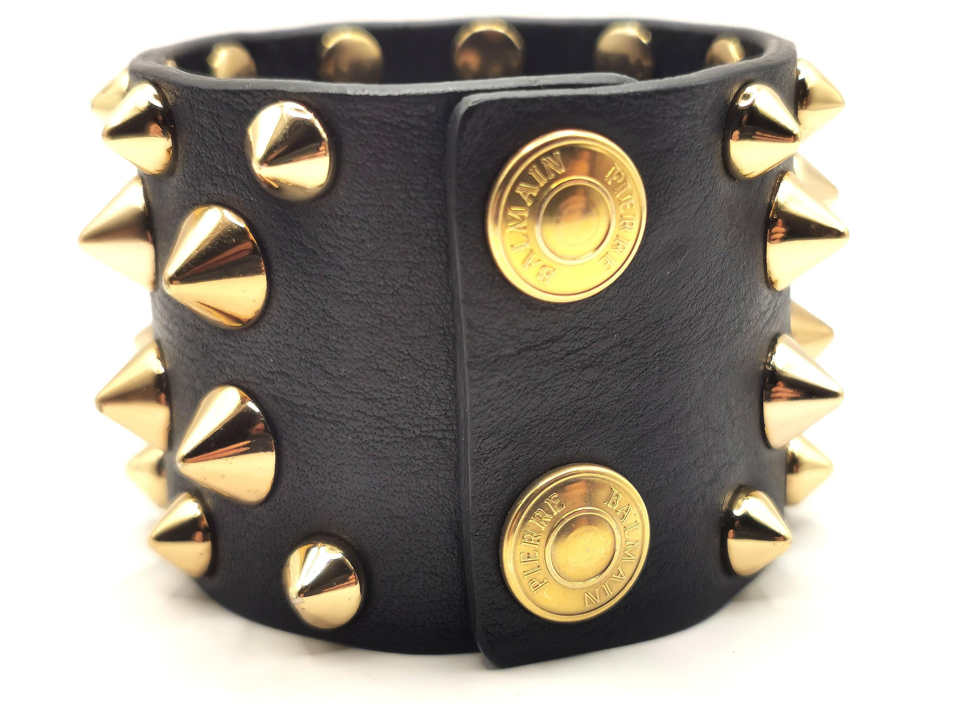 studded leather bracelet
