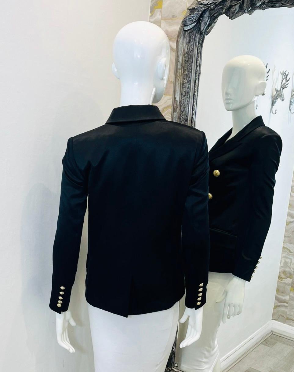 Balmain Tailored Silk Jacket In Excellent Condition For Sale In London, GB