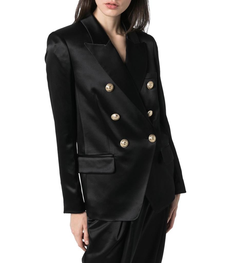 Women's Balmain Tailored Silk Jacket For Sale