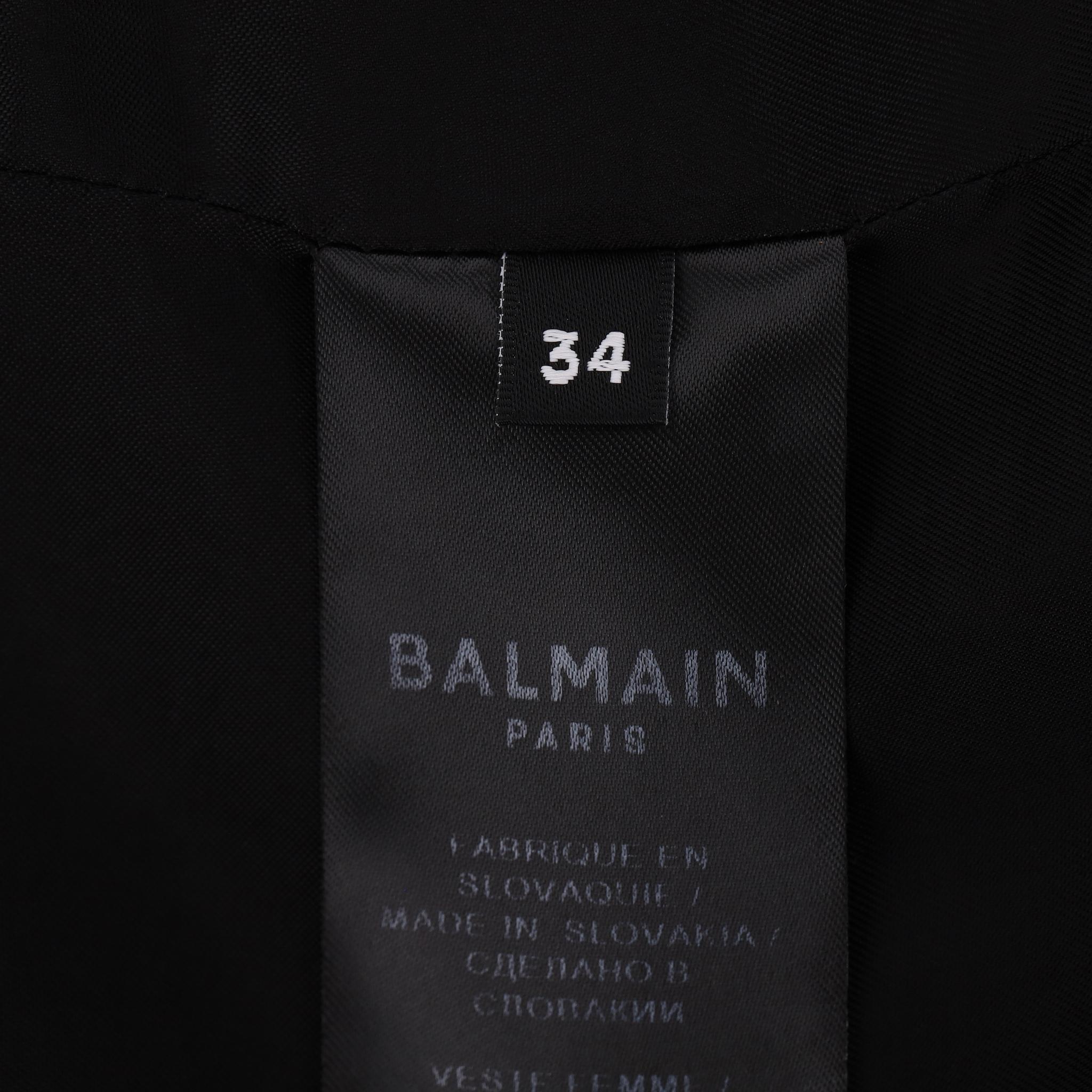 Giacca di seta su misura Balmain in vendita 2