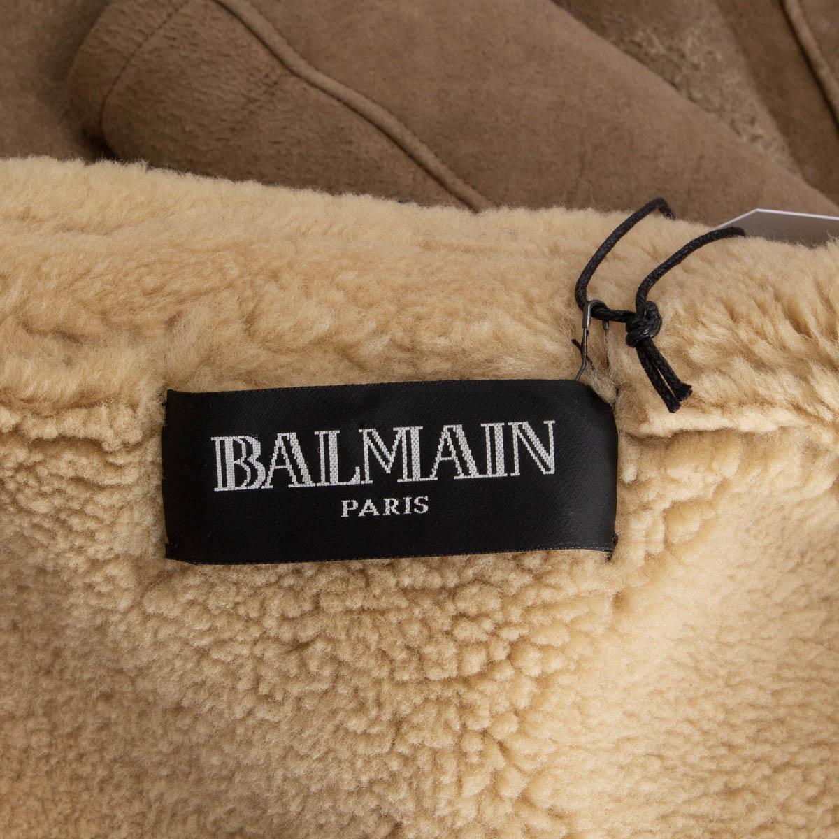 Balmain shearling jacket deals