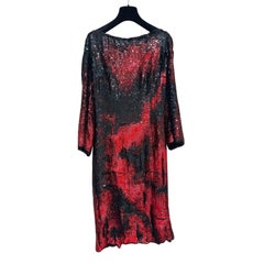 Balmain Tiger-Stripe Sequin Mini Dress - Size 38