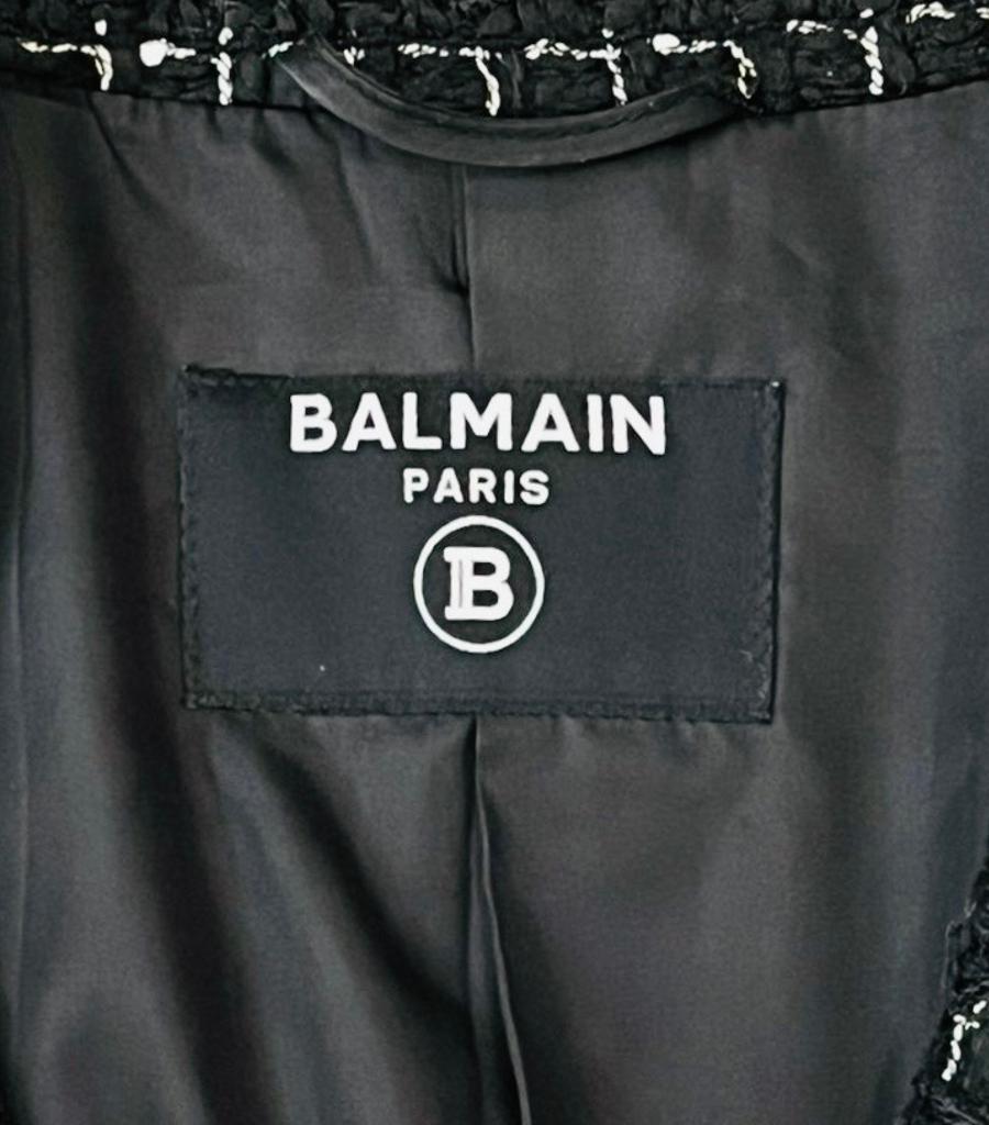 Balmain Tweed Open Jacket For Sale 2