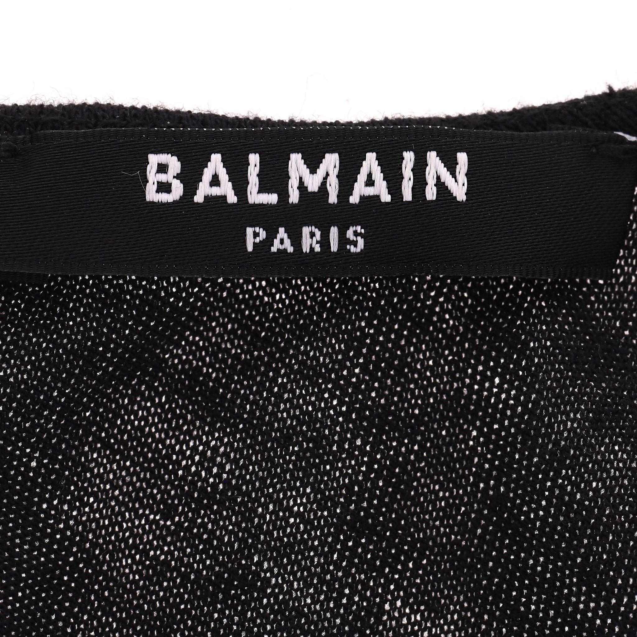 Top cropped con dettaglio a torciglione Balmain in vendita 2
