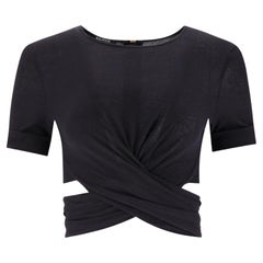 Top cropped con dettaglio a torciglione Balmain