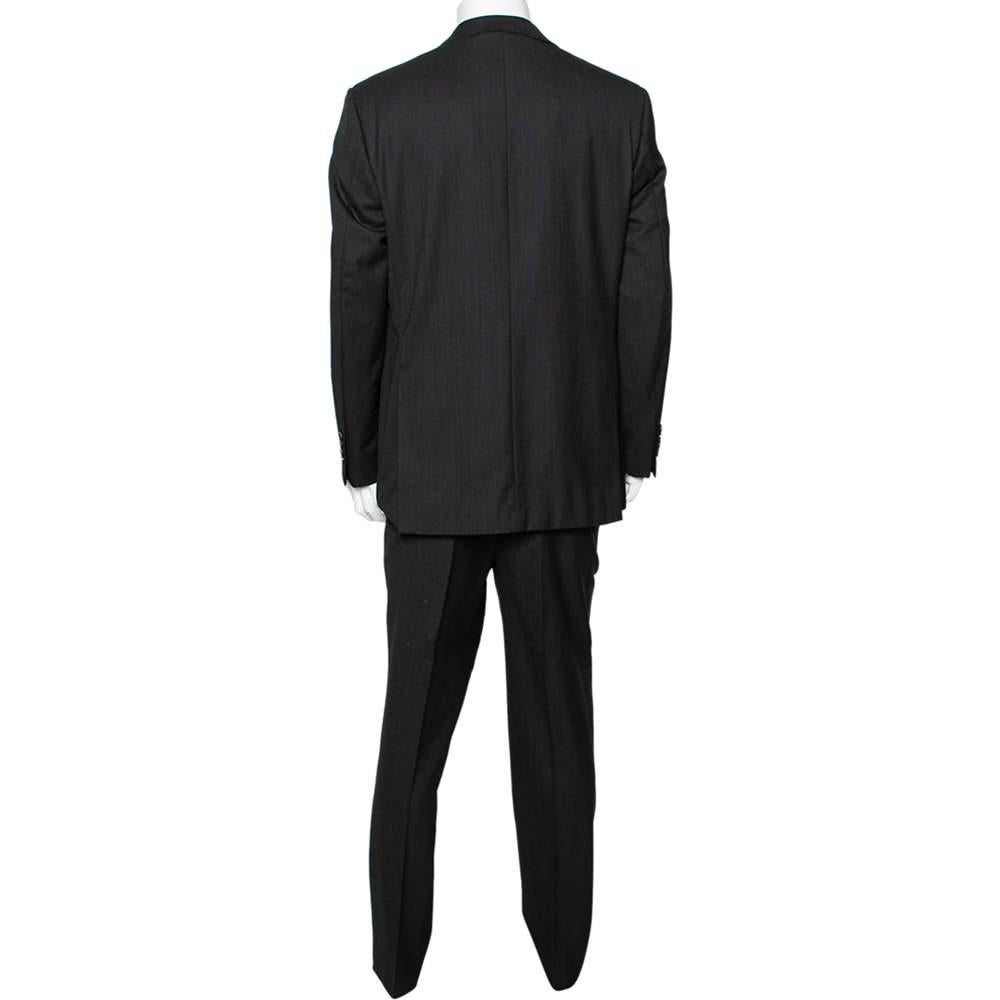 Characterized by impeccable tailoring, a good fit, and the use of quality materials, this Balmain suit will help you serve dapper looks. Style it with oxfords or loafers to bring out the stylish appeal of the creation.

Includes: Original Dustbag,
