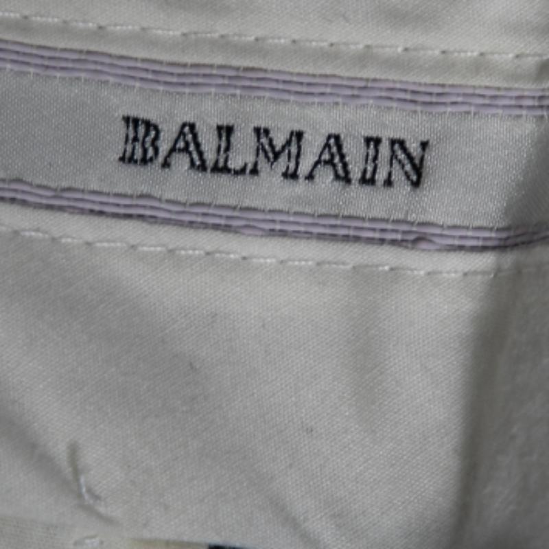 Balmain Vintage Anthrazitgrauer einreihiger Wollanzug XXXL Regular Fit (Schwarz) im Angebot