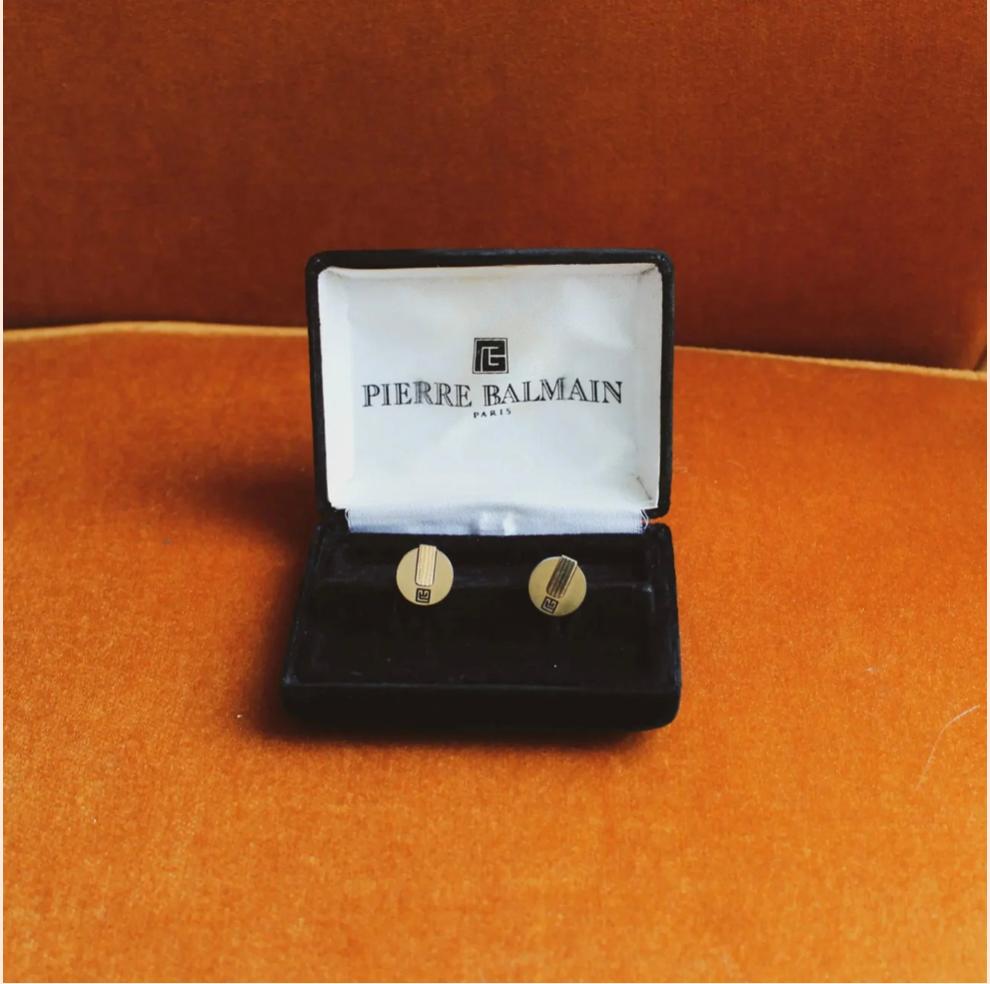 balmain cufflinks