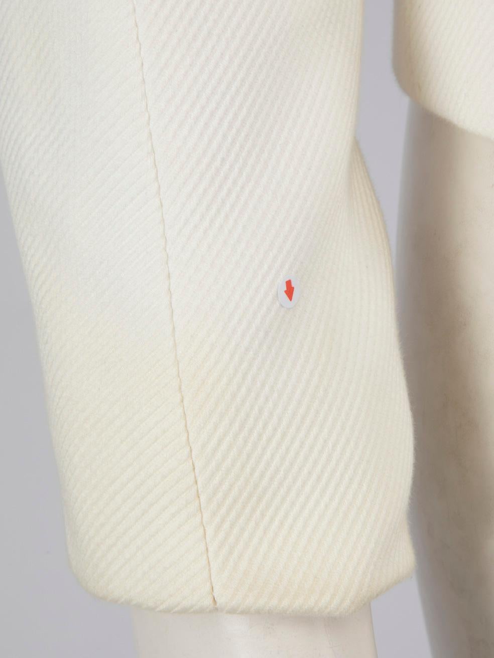 Balmain White Double Breasted Gold Button Blazer Size XS For Sale 3