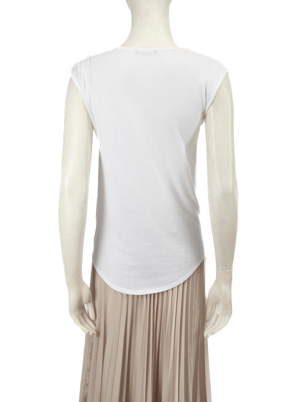 Grigio Balmain White Top con logo stampato taglia S. in vendita