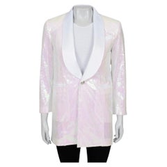 Balmain White Sequin Jacket - Size XS