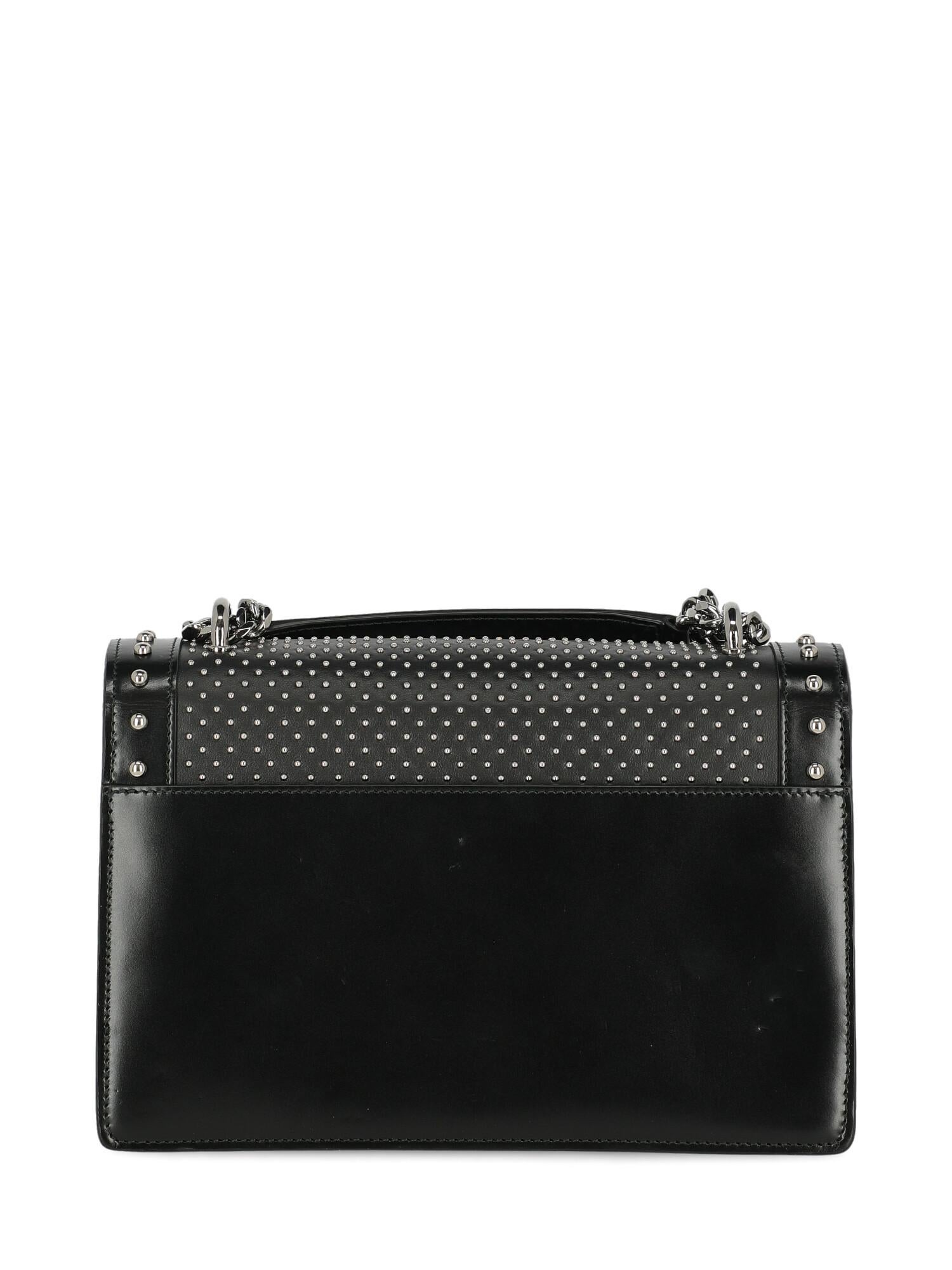 Women's Balmain Woman Shoulder bag Black Leather For Sale