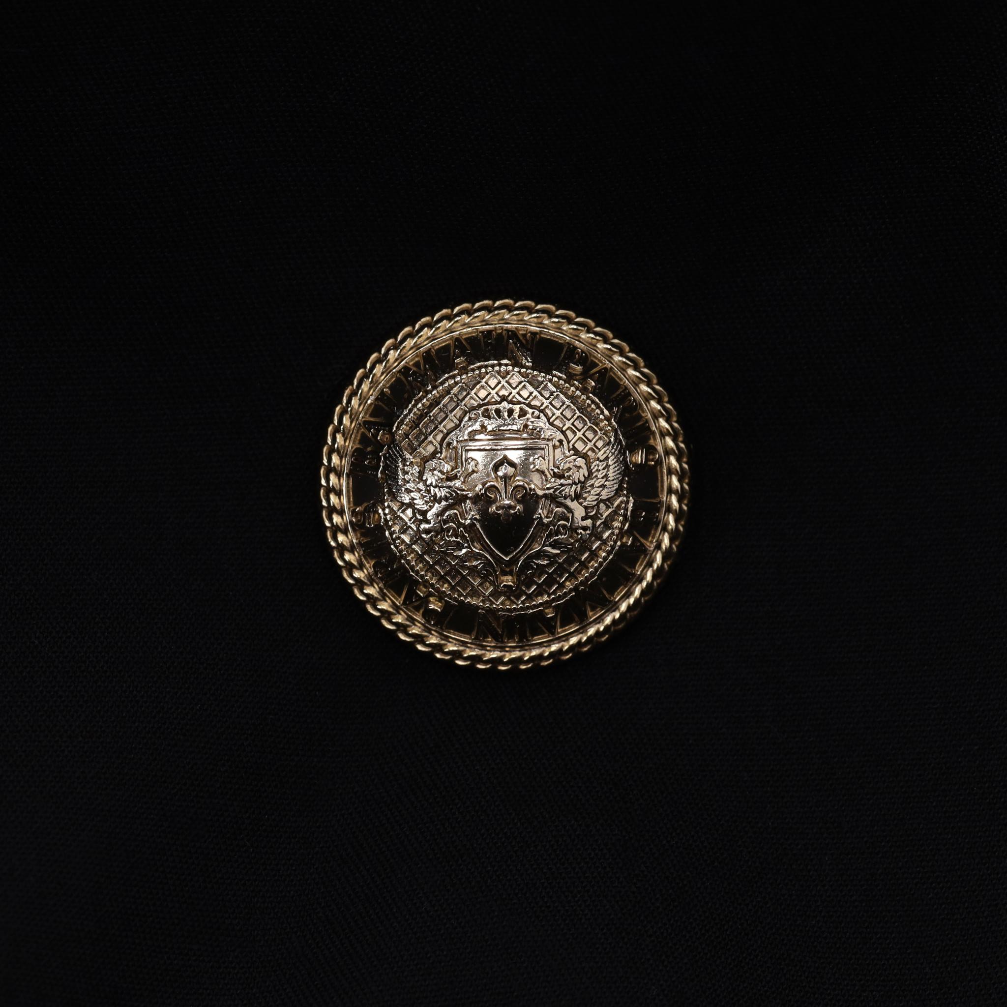 Balmain - Combinaison en laine mélangée ornée de boutons Pour femmes en vente