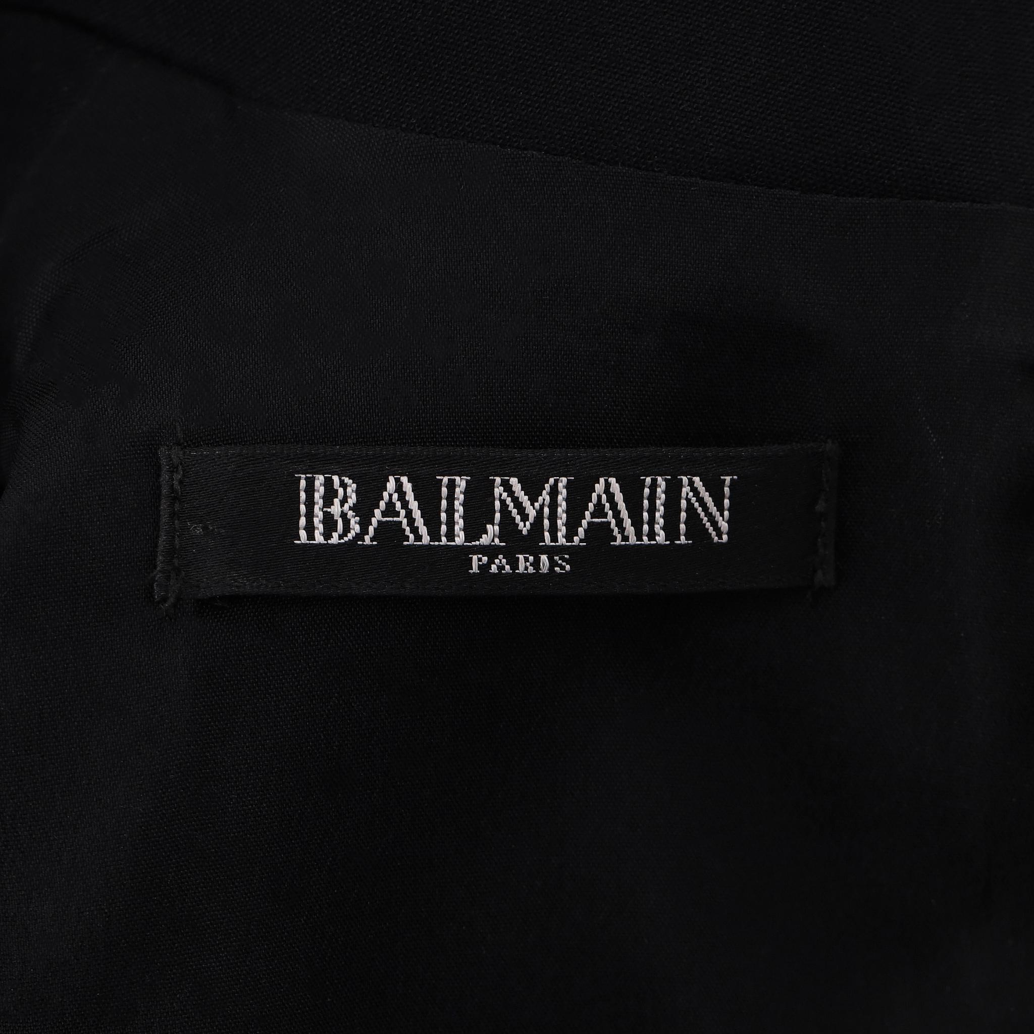 Balmain - Combinaison en laine mélangée ornée de boutons en vente 2
