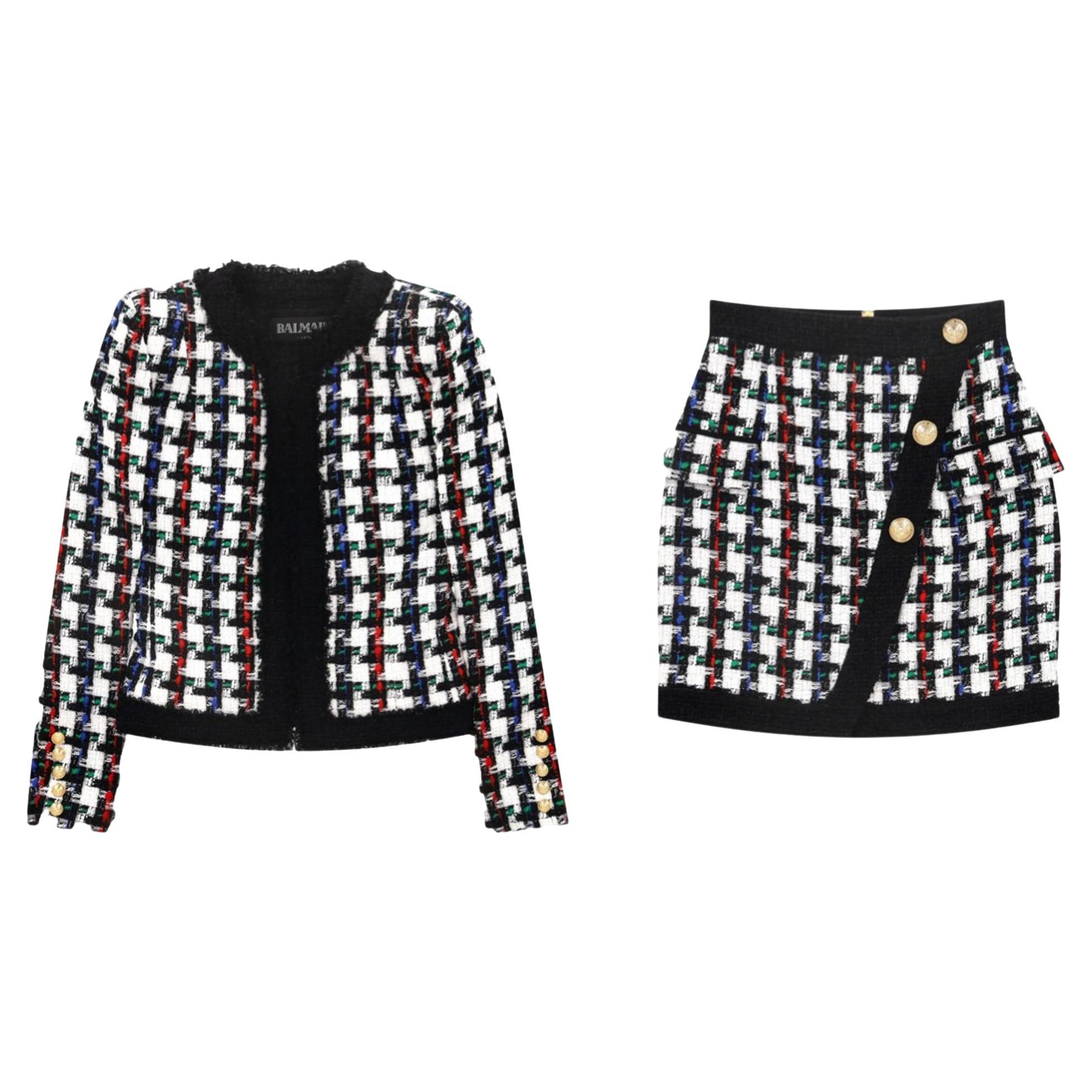 Who makes Balmain suits?