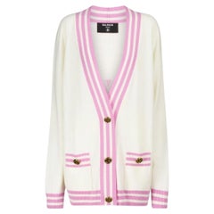 Balmain Wool Logo Cardigan